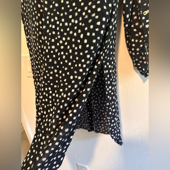 Ellen Tracy Printed Dress in Blue and White Sz S - Picture 6 of 8